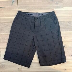 Grey and black PGA Tour golf shorts Sz 34